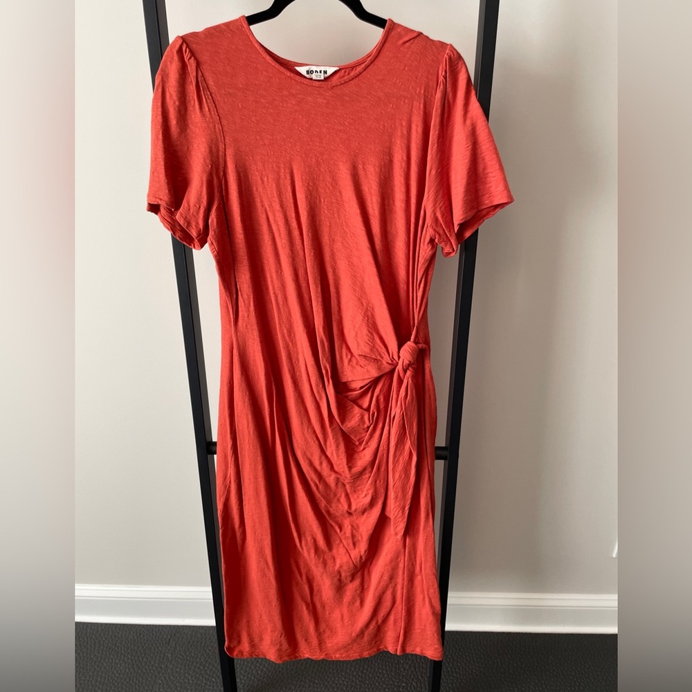 Boden Orange Short Sleeve Dress